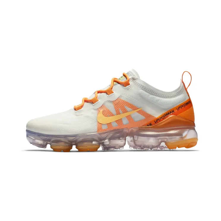 Nike Air VaporMax 2019 White Orange Peel (W) “Summit White / Orange Peel / Metallic Silver / Topaz Gold” (AR6632-102)