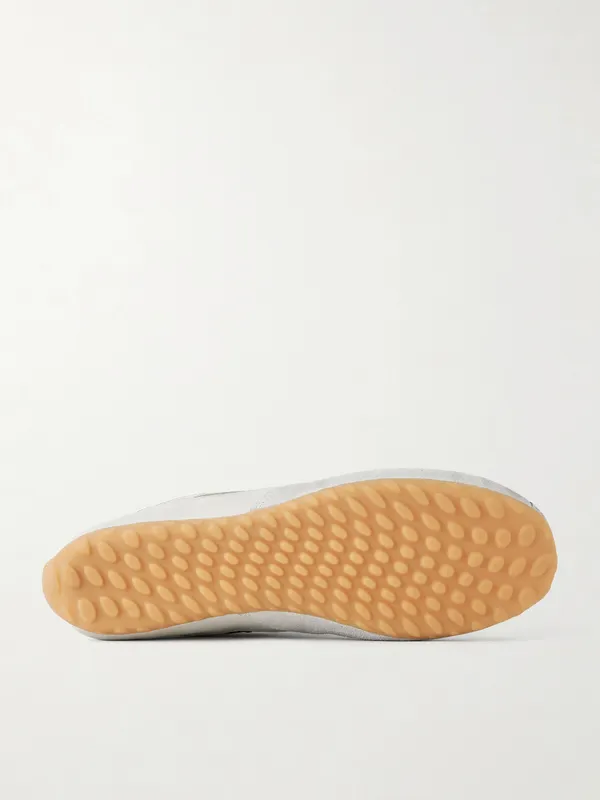 Mcqueen Suede-Trimmed Shell Sneakers Gray (868496WIAKI) (3)