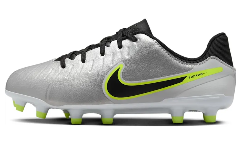 Nike Tiempo Legend 10 Academy FG/MG Metallic Silver Volt Black (DV4348-001)