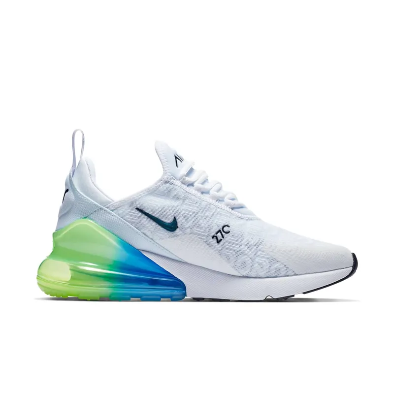 Nike Air Max 270 White Lime Blast Photo Blue White/Lime Blast-Photo Blue-White (AQ9164-100)
