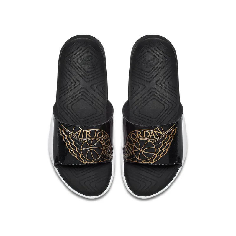 Jordan  Hydro 7 Black Gold Black/Black-Metallic Gold-White (AA2517-021)
