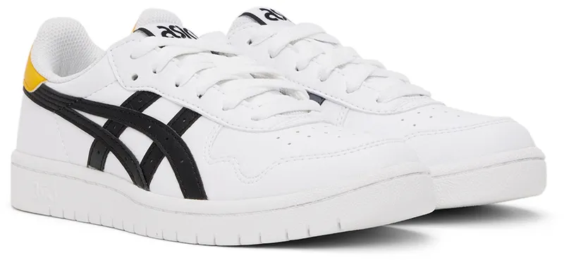 Asics Kids White & Black Japan S Big Kids Sneakers (1204A007-106)