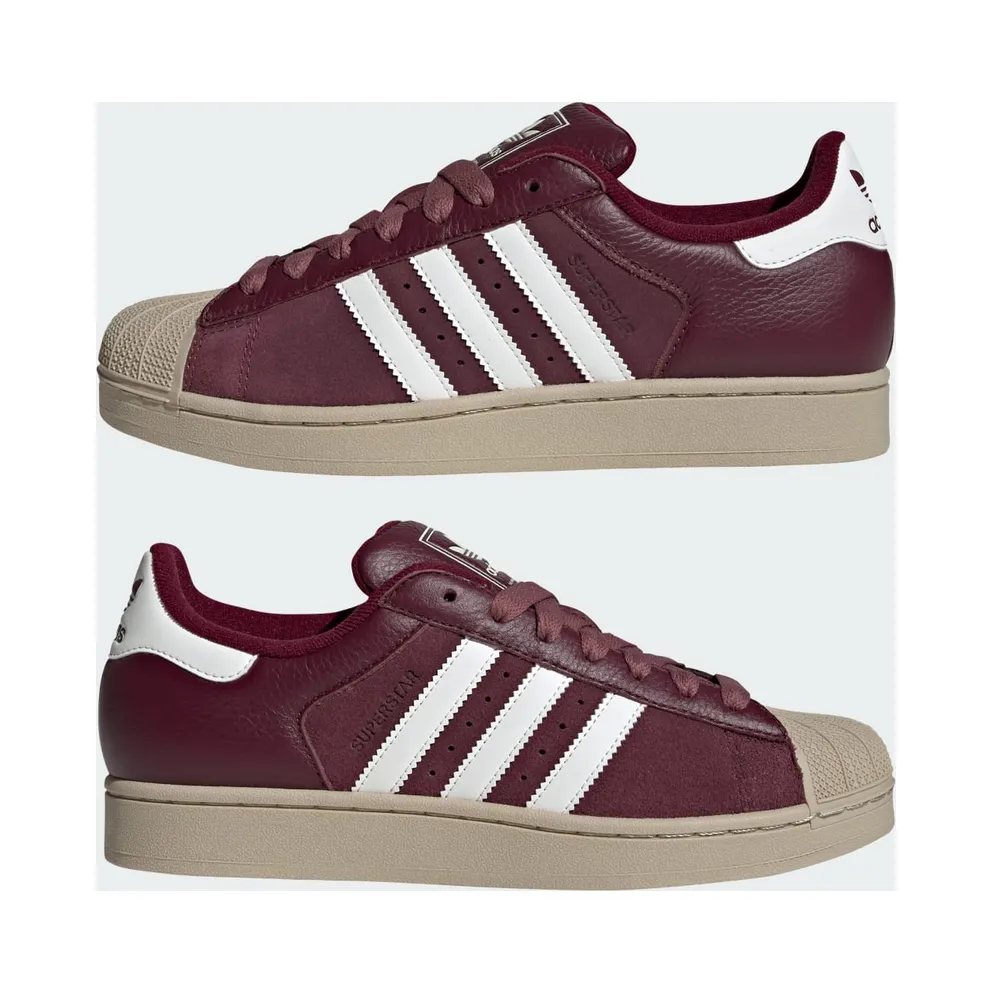 Adidas SUPERSTAR II Maroon / Core White / Khaki Three (KJ9949)