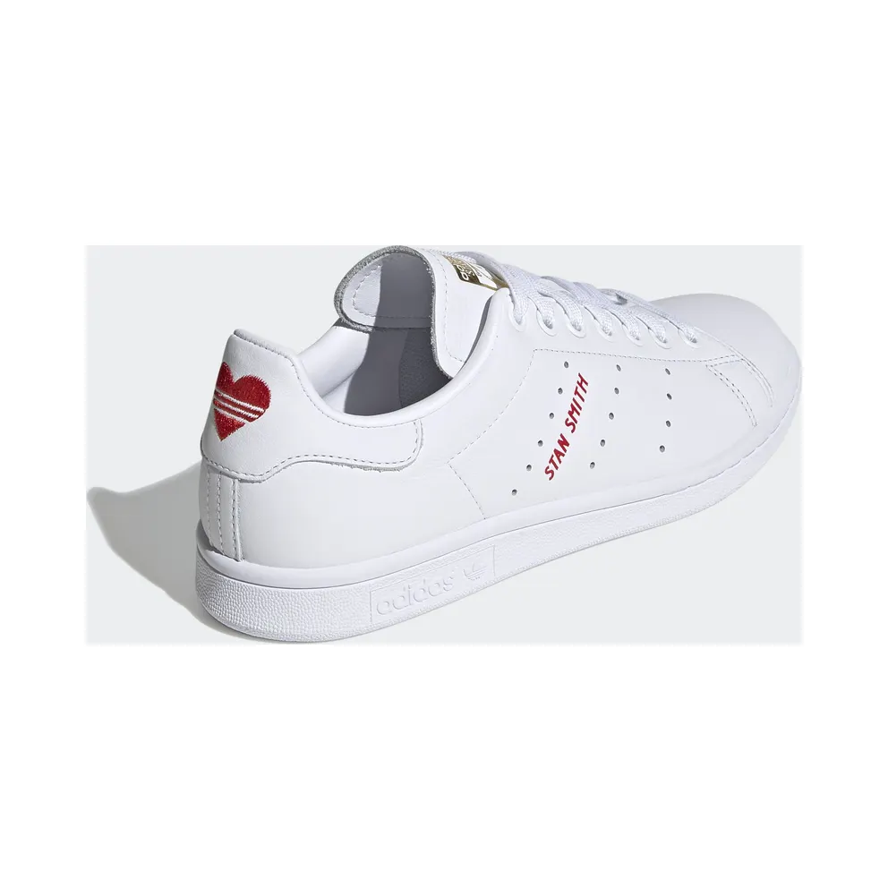 adidas Stan Smith Valentines Day 2020 (W) Cloud White/Scarlet/Gold Metallic (FV8260)