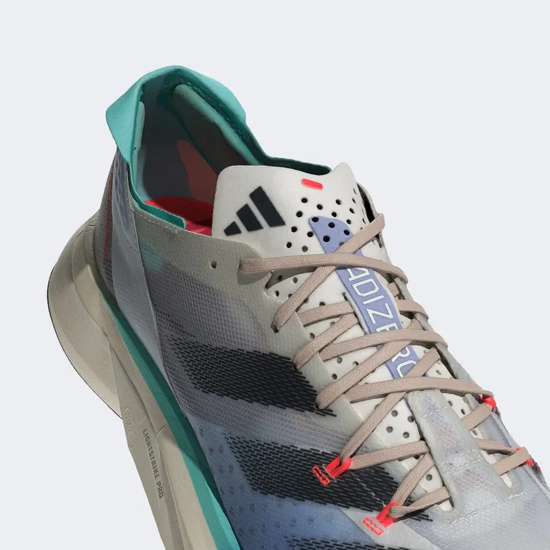 adidas Adizero Adios Pro 3 Off White Aurora Ink Flash Aqua (IE6235)