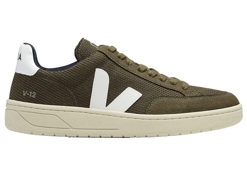 Veja V-12 Olive White (XD0102820B)