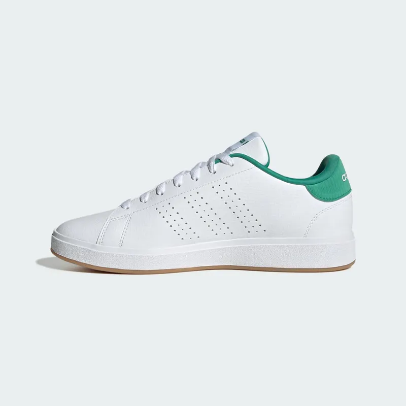 Adidas Advantage Base 2.0 Cloud White / Cloud White / Semi Court Green (JQ0386)