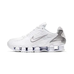 Nike Shox TL “White / Metallic Silver / Max Orange” (AV3595-100)