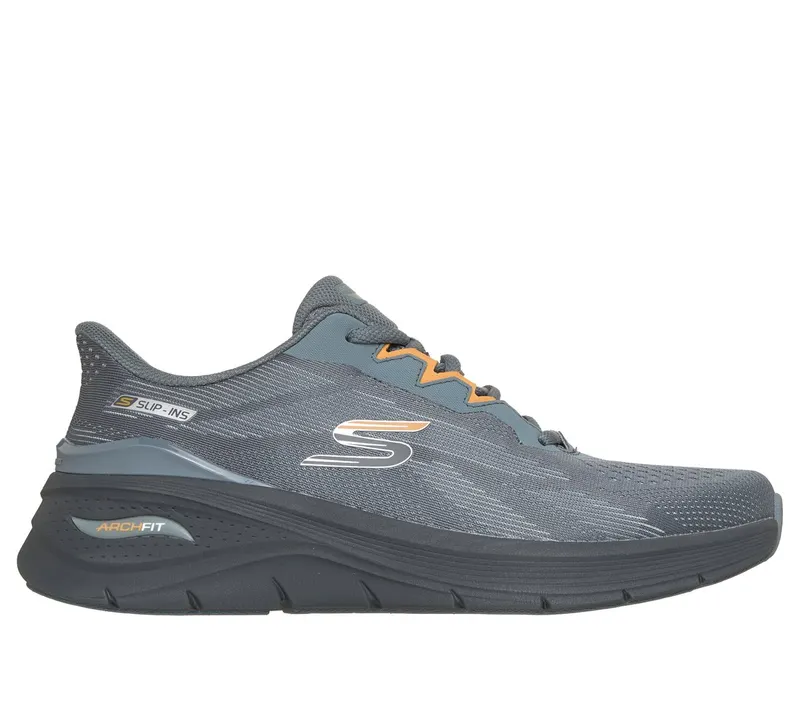 Skechers Slip-ins: Arch Fit 3.0 – Fiddow Sneaker Houtskool/Orange