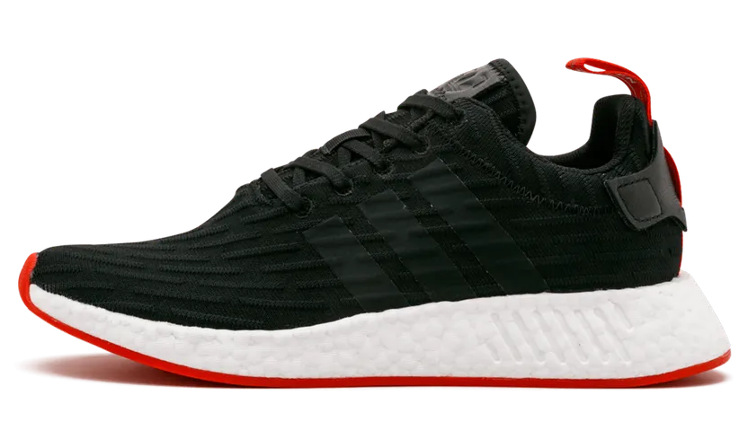 Adidas NMD R2 Core Black Red "Two Toned" (BA7252)