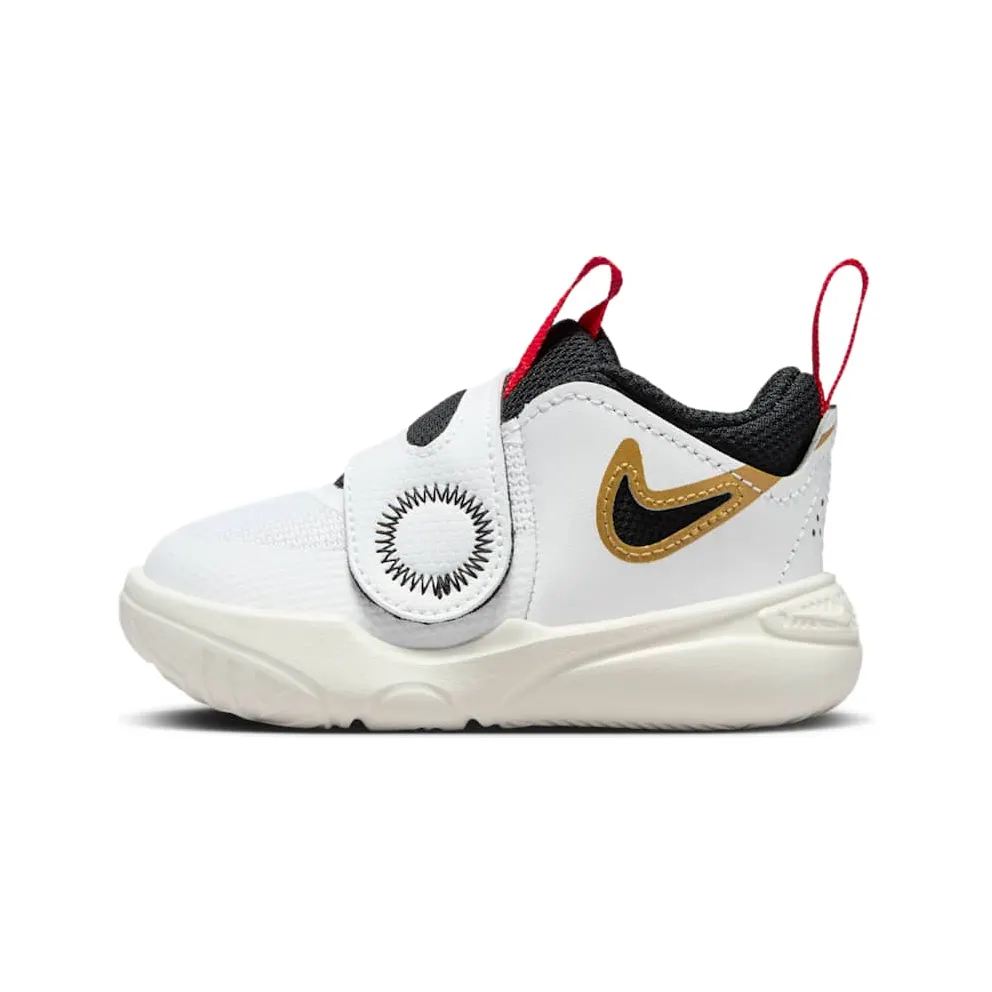 Nike Team Hustle D 11 White Metallic Gold University Red Black (DV8995-104)
