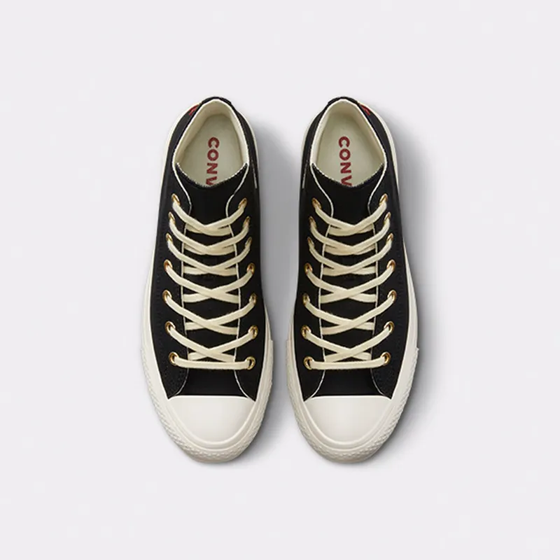 Converse Chuck Taylor All Star Lift Platform Hearts Black/egret/back Ally Brick
