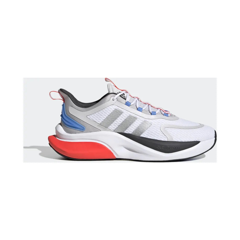 Adidas Alphabounce+ Sustainable Bounce Lifestyle Running Cloud White / Silver Metallic / Blue Fusion (HP6139)