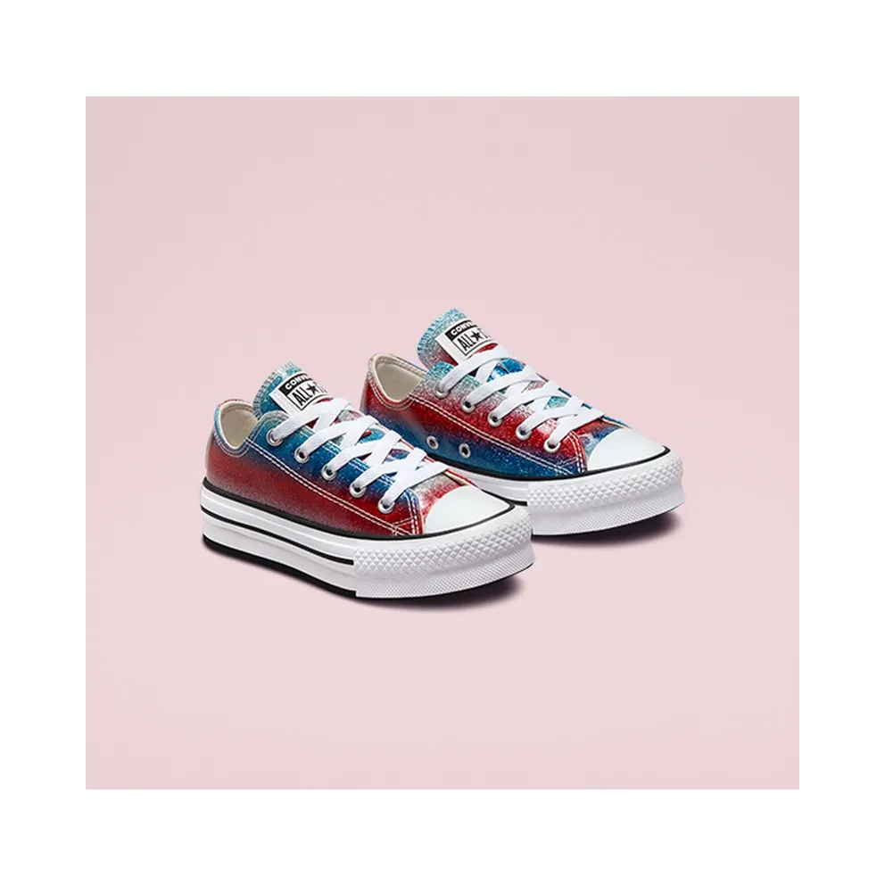 Converse Chuck Taylor All Star EVA Lift Platform Glitter Drip Baltic Blue/White/soft Red (A00445C)