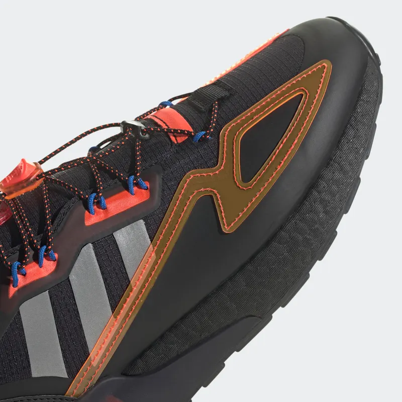 adidas ZX 2K Boost Core Black / Silver Metallic / Solar Red (GY1209)