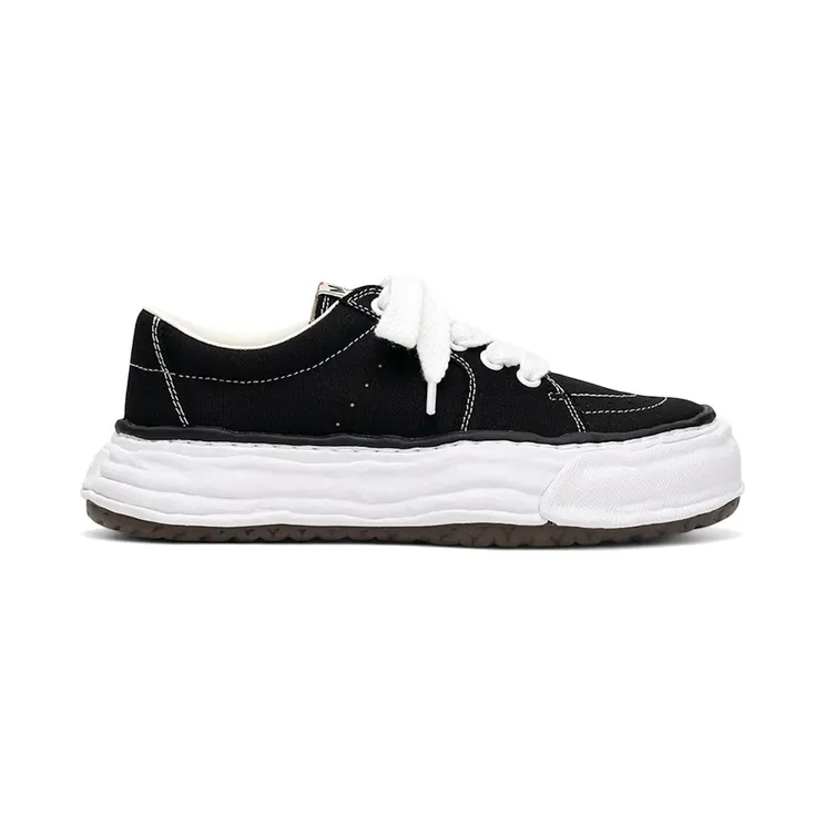 Maison Mihara Yasuhiro Eric OG Sole Canvas Low Black White (A16FW703-BLKWHT)