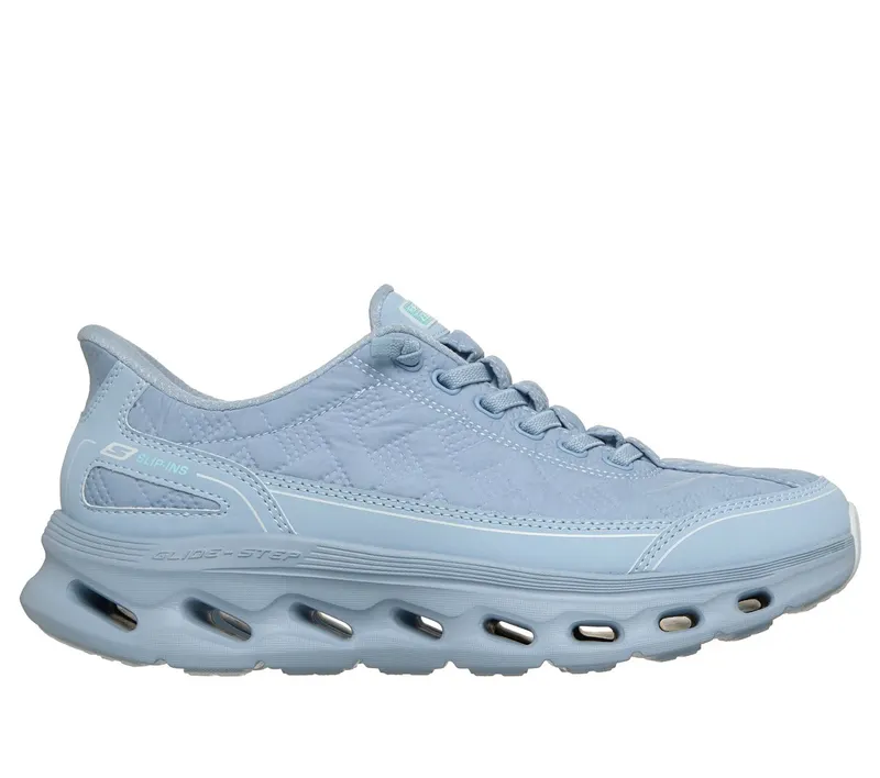 Skechers Slip-ins: GO Walk Glide-Step 2.0 “Cozy Fit Walker Sneaker Light Blue” (125156LTBL)