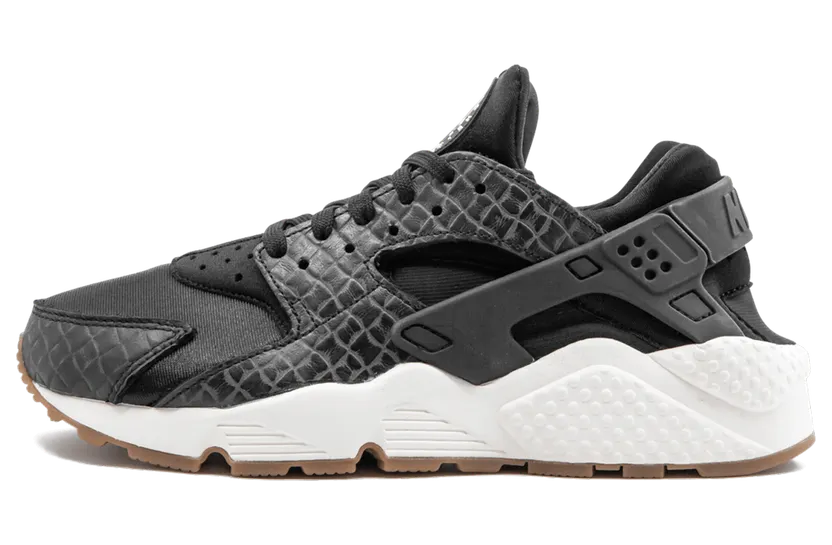 Nike Air Huarache Run Premium Black/Black-Sail-Gum Medium Brown (W)
