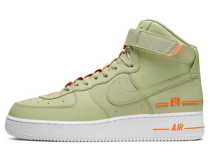 Nike Air Force 1 High Dual Air Olive Orange