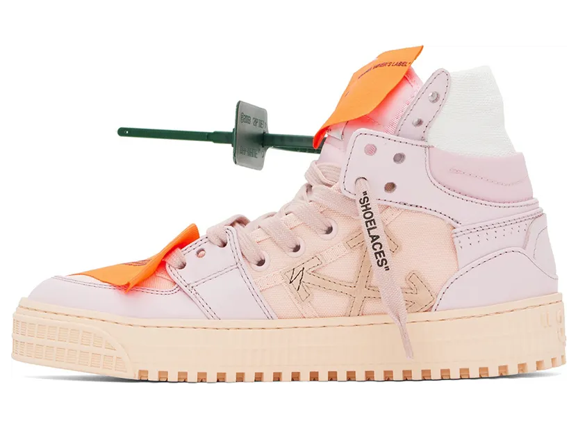 Off-White Pink Off Court 3.0 High-Top Sneakers (OWIA112F22LEA0013030) (3)