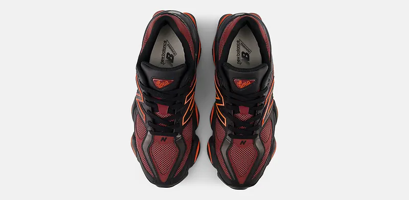 New Balance 9060 “Black / Washed Burgundy” (U9060BLA)