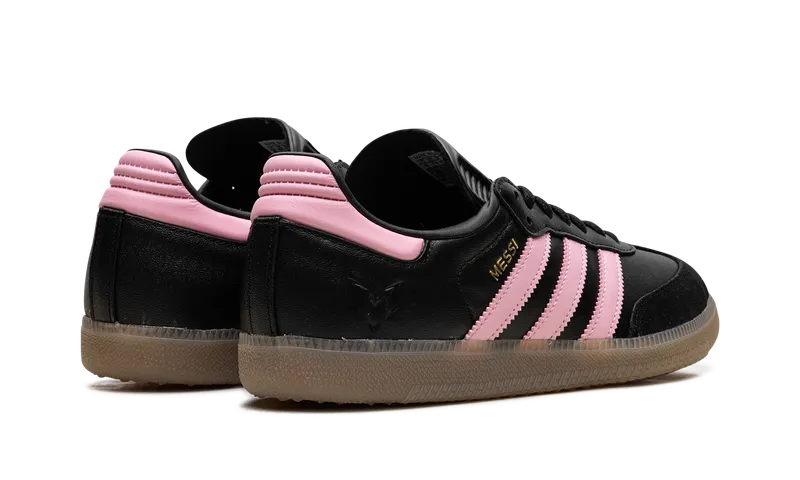 Adidas Samba Messi Indoor “Core Black / Gold Metallic / Gum” (JP7845)