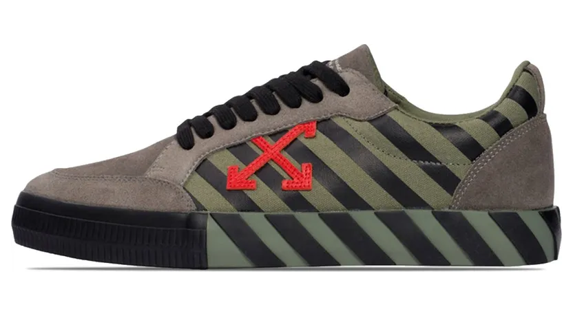 Off-White Low Vulc Khaki Red