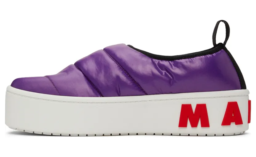 Marni Puffed Nylon Slip-On Low “Purple” (SNZW011103 P4345) (3)