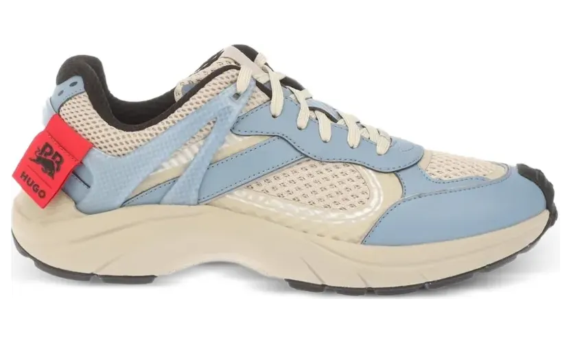 HUGO Sneakers met vlakken – Blauw (50543305)
