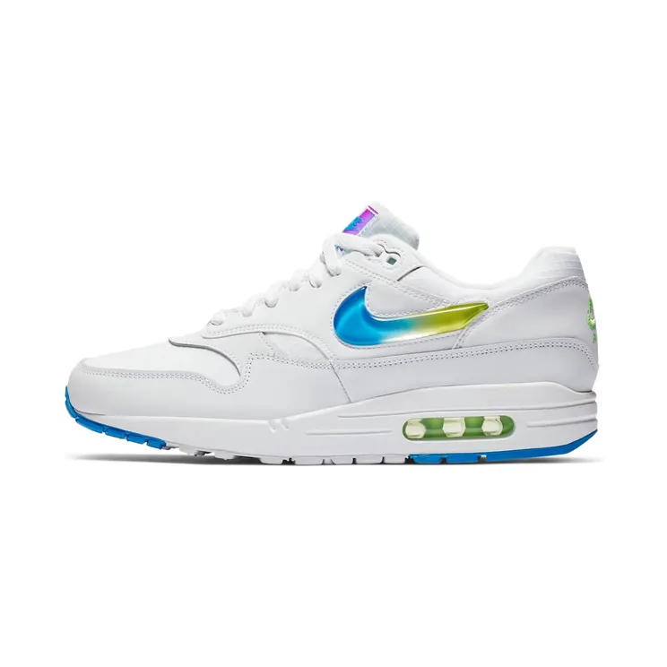 Nike Air Max 1 Jelly Jewel “White / Lime Blast / Photo Blue” (AO1021-101)