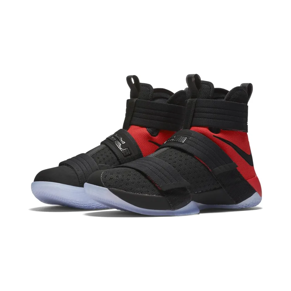 LeBron Soldier 10 Black/Black-Red (844378-006)