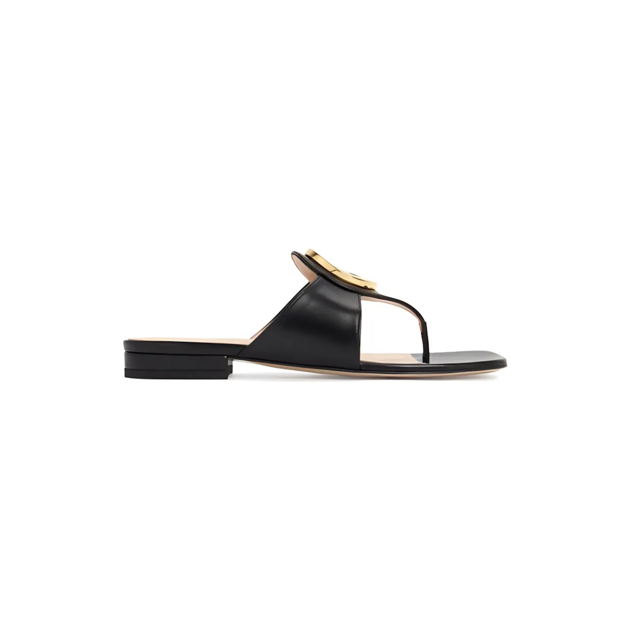 Gucci Blondie Thong Leather Sandals Black (739048 C9D00 1000)