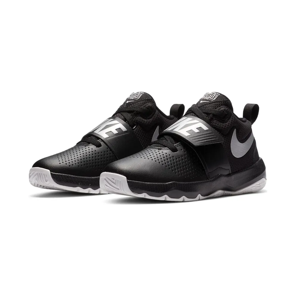 Nike Team Hustle D 8 Black (GS) Black/White/Metallic Silver (881941-001)