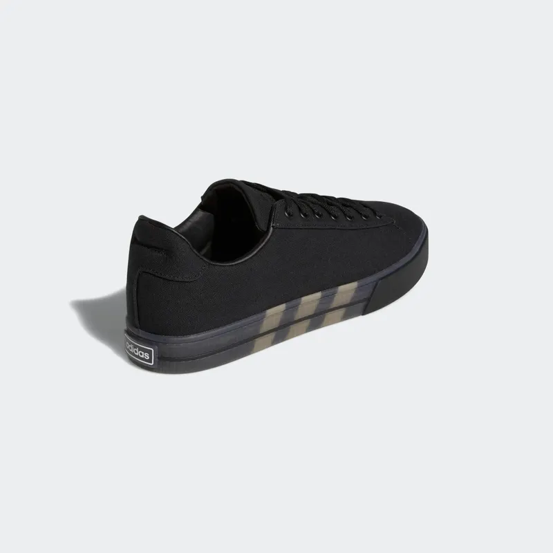 Adidas Daily 3.0 CLN Lifestyle Skateboarding Translucent Sidewall Clean Canvas Upper Core Black / Core Black / Cloud White (GY1001)