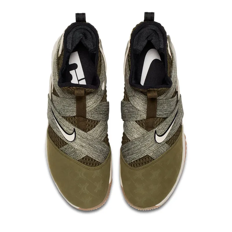 Nike LeBron Soldier 12 Land and Sea Olive Canvas/String-Gum Light Brown (AO2609-300)