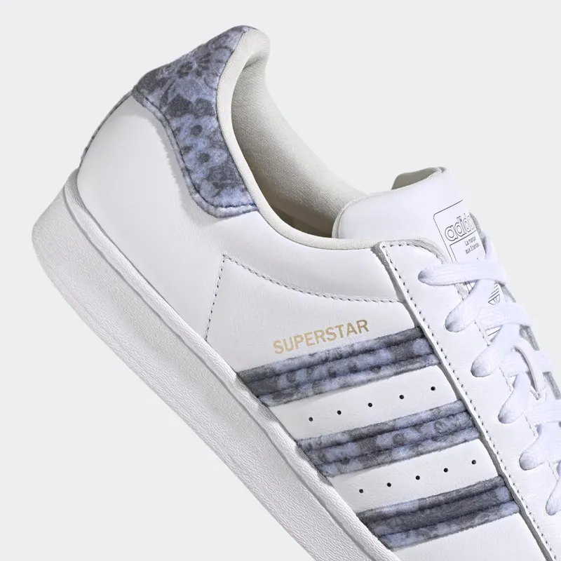Adidas Superstar Cloud White / Wonder Steel / Gold Metallic (H03414)