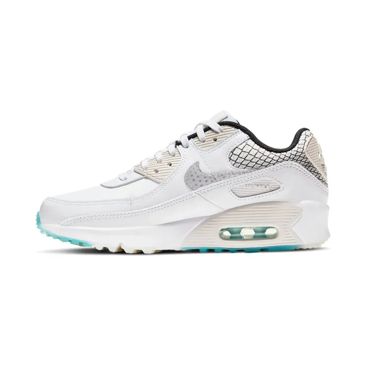 Nike Air Max 90 Netted Heel “White / Platinum Tint / Glacier Ice” (DB4187-100)