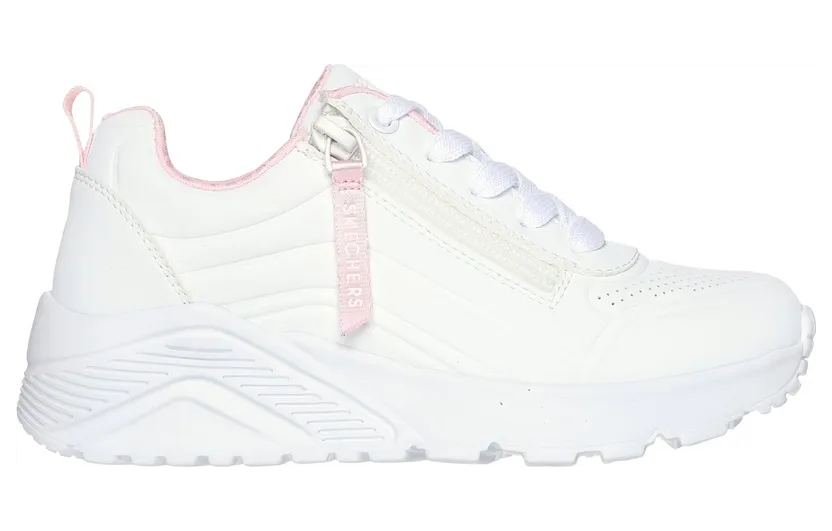 Skechers UNO Lite – Easy Zip Sneaker White