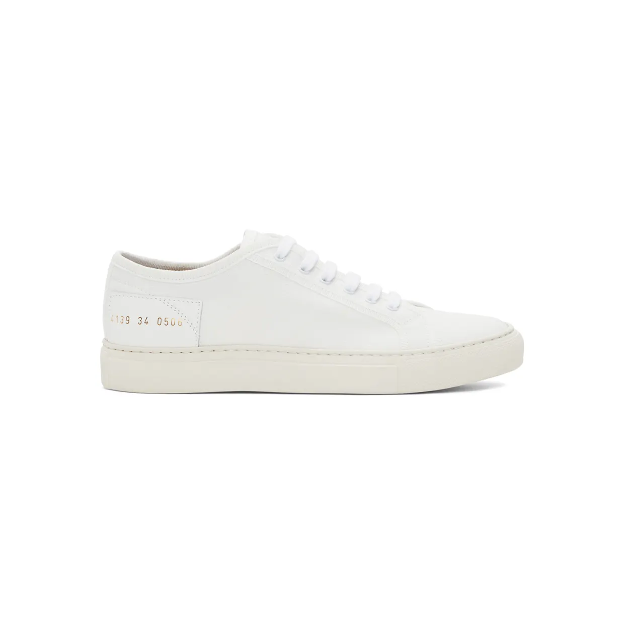 Common Projects White Tournament Low Sneakers (4139)