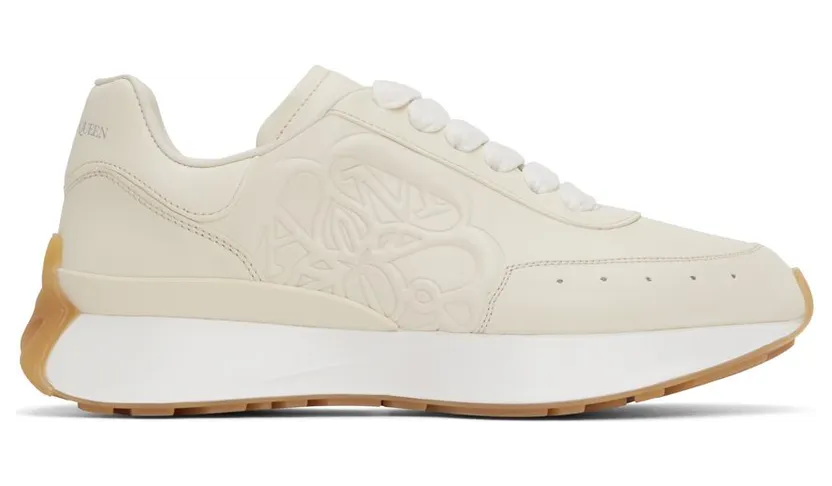Alexander McQueen Beige Sprint Sneakers (705076WIC9G)