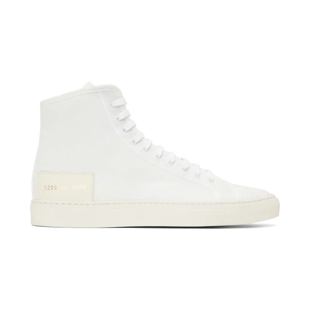 Common Projects White Recycled Nylon Tournament High Sneakers (5209)