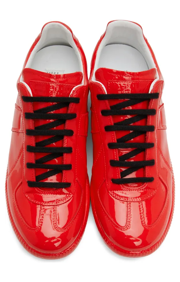 Maison Margiela White Replica Low Sneakers (S37WS0582 P4487) (5)