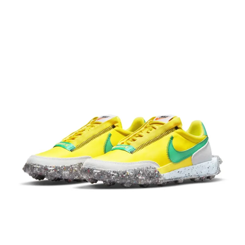 Nike Waffle Racer Crater Yellow 50% Sustainable Materials (CT1983-701)