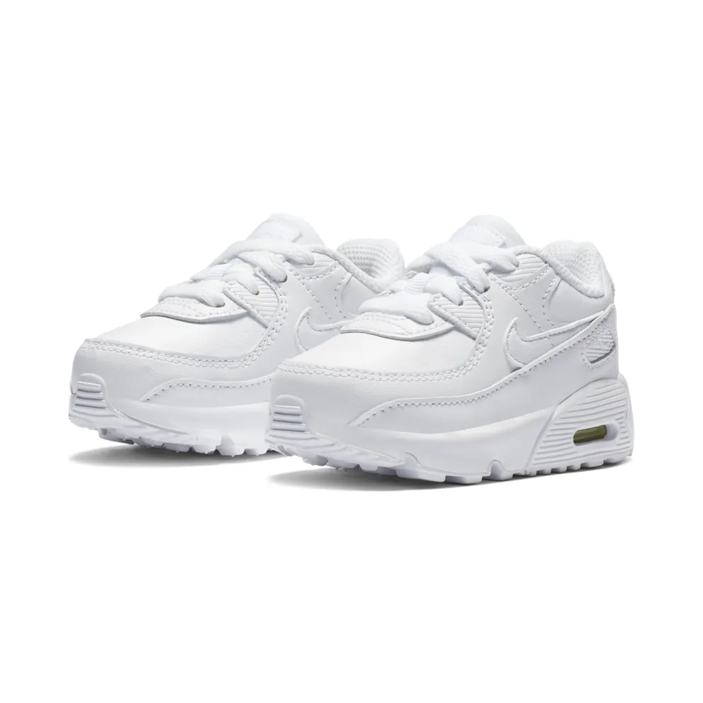 Nike Air Max 90 Leather Triple White (TD) White/Metallic Silver-White-White (CD6868-100)