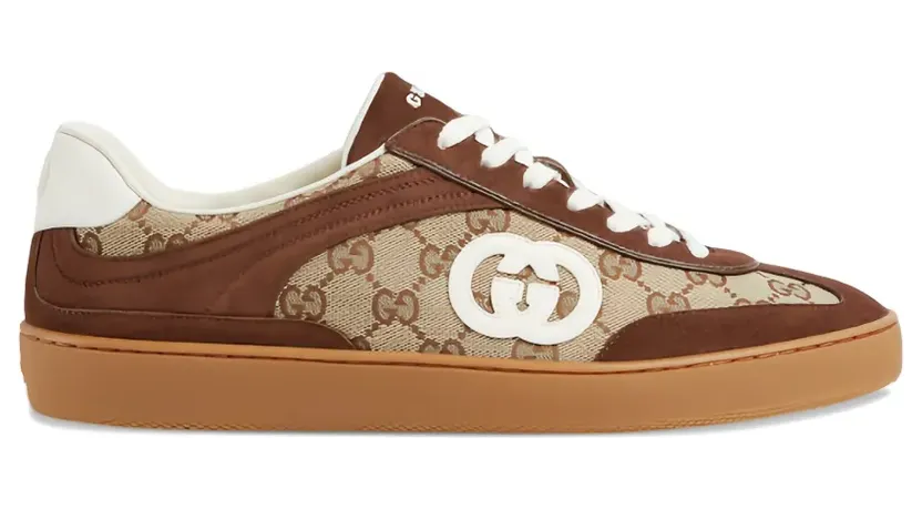 Gucci G75 GG Supreme Interlocking G sneakers – Beige (791742AAEGA)