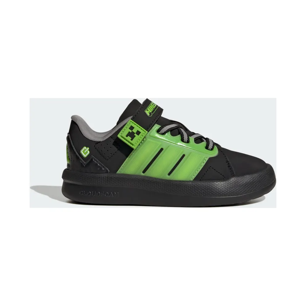 Adidas ADIDAS MINECRAFT LIGHTORAMA COURT Schuhe KIDS Core Black / Cloud White / Charcoal Solid Grey (KI9111)