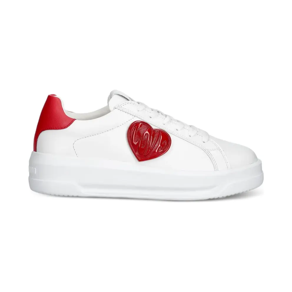 Love Moschino mit Herz-Patch – White (JA15235G1PIAQ)
