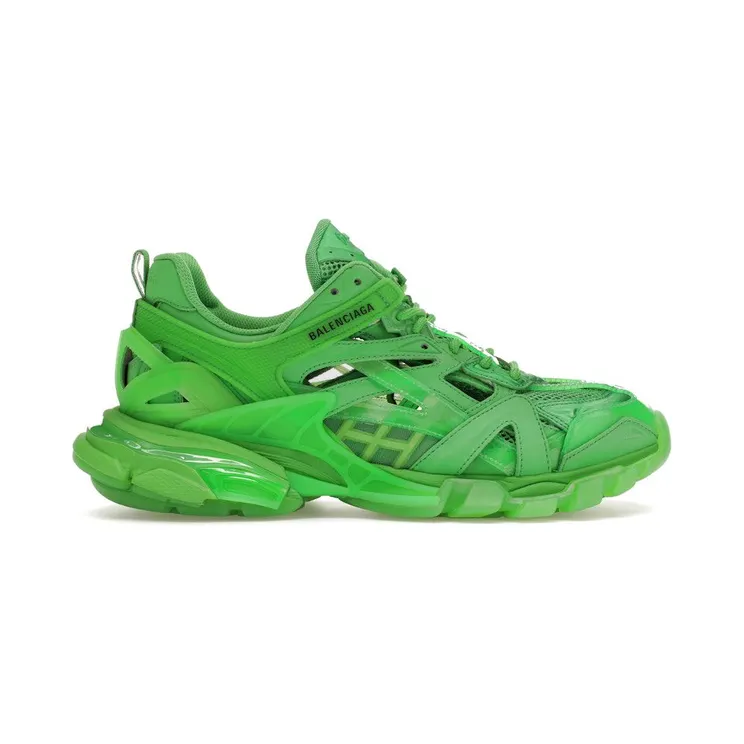 Balenciaga Track.2 Clear Sole Fluo Green (668823W3CT13510)