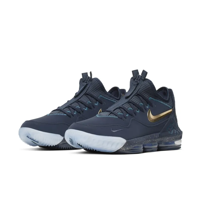 Nike LeBron 16 Low Agimat Obsidian/Metallic Gold-Blue Force (CJ9919-400)