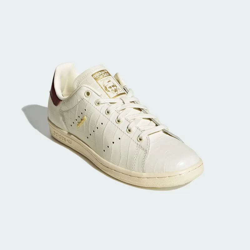 Adidas STAN SMITH 80s Off White / Off White / Maroon (LA1696)